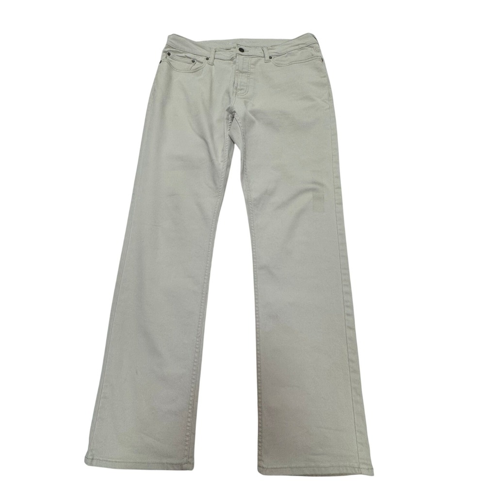 Old Navy Mens Slim Etroit Tan Khaki Pants 36x32 Cotton Stretch 5 Pocket Chino
